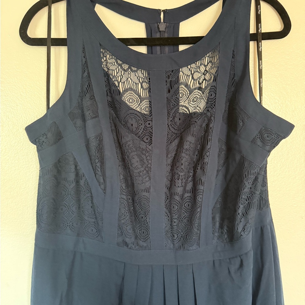 CITY CHIC Navy Sleeveless Maxi Dress- NMT SIZE 16 - Picture 9 of 12
